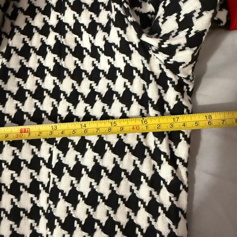 Vintage Jean Leslie houndstooth‎ knit dress 12M - Picture 8 of 9